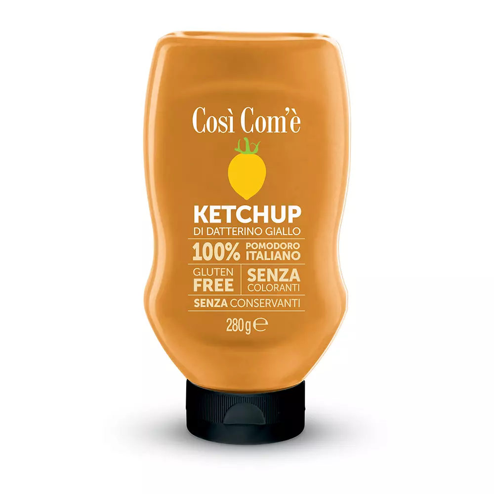 Così Com’è Ketchup Giallo 280g – Pacco da 6pz